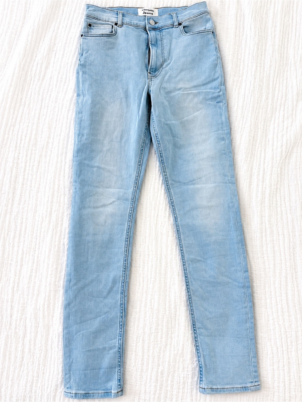 Reformation Size 26 Light Wash High Rise Skinny Jeans Sustainable Denim